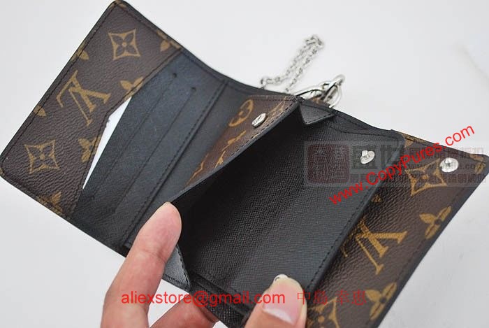 LOUIS VUITTON ルイヴィトン M60167 モノグラムマカサー ポルト フォイユ・コンパクト 3つ折り財布